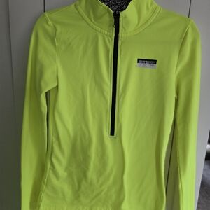 Bright Yellow Quarter-Zip Pullover